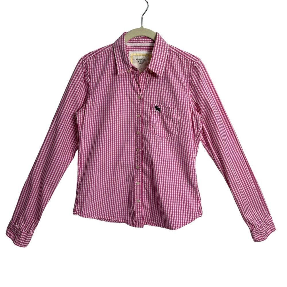 ABERCROMBIE AND FITCH Button Down Long Sleeve‎ Shirt, Size SMALL